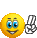 :Winking Victory Sign Smiley Emoticon: